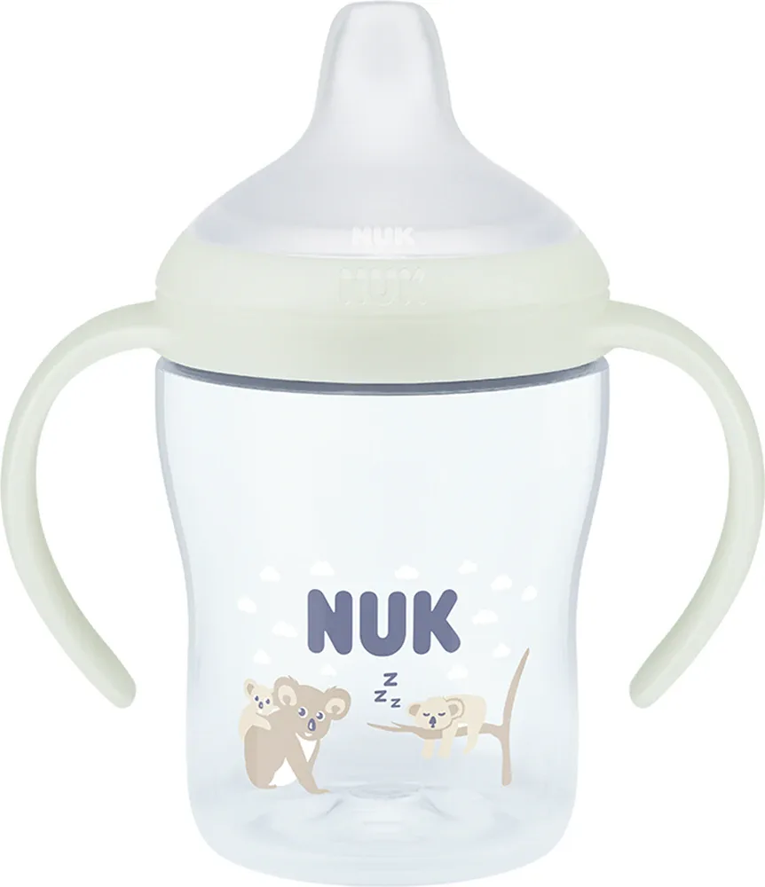 Поильник NUK Perfect Match Koala, силиконовый, зелёный, 150 мл 6m+