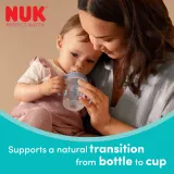 Бутылочка NUK Perfect Match Penguin для кормления, силиконовая, синяя — фото 5