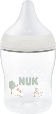 Бутылочка NUK Perfect Match Sheep для кормления, силиконовая соска, белая