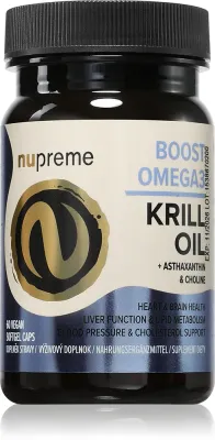 БАД Nupreme Krill Oil, масло криля, омега-3, 80 г