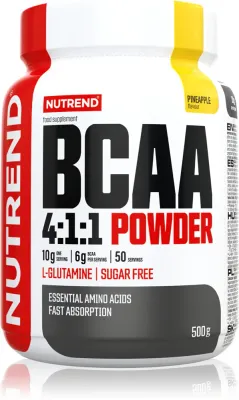 Аминокислоты BCAA Nutrend BCAA 4:1:1 POWDER в порошке, без сахара, 500 г smak Pineapple