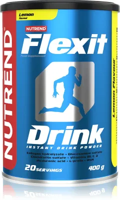 Добавка с MSM для суставов Nutrend FLEXIT DRINK со вкусом лимона, 400 г smak Lemon