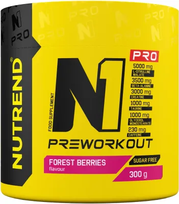 Предтренировочный комплекс Nutrend Pro со вкусом лесных ягод, 300 г smak Forest Berries