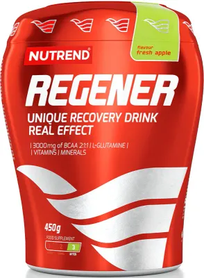 БАД BCAA Nutrend Regener, для восстановления после тренировок, яблоко, 450 г smak fresh apple