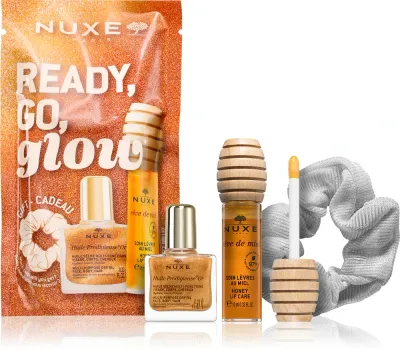 Набор косметики Nuxe My Essentials Ready, Go, Glow бальзам для губ и сухое масло, дорожный, 1 шт