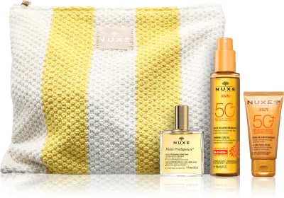 Набор для загара Nuxe My Summer Essentials крем SPF 50, масло для загара и сухое масло, 1 шт