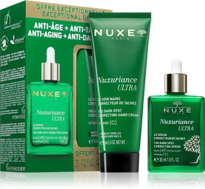 Набор Nuxe Nuxuriance Ultra сыворотка с витамином C и крем для рук, против пигментации, 1 шт