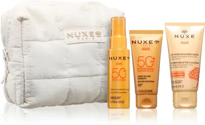 Набор для загара Nuxe Sun My Summer Essentials крем SPF 50, спрей и молочко после загара, 1 шт