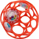 Погремушка Oball Rattle с цветными шариками внутри, лёгкая, 1 шт — фото 1