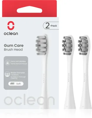 Сменная насадка Oclean Gum Care P1S12 W02 для чувствительных дёсен, мягкая щетина, 2 шт Extra Soft