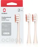 Сменная насадка Oclean Professional Clean P1C8 с волокнами DuPont и скребком для языка, 2 шт gold — фото 1