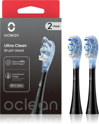 Сменная насадка Oclean Ultra Clean UC02 эффективное очищение от налёта, 2 шт Czarne