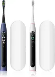 Набор Oclean X Lite Set Duo pack из двух звуковых зубных щёток с дисплеем, 2 шт z etui podróżnym Dark Blue+Grey — фото 1