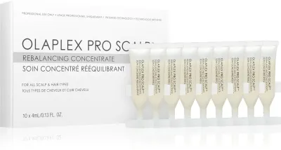 Концентрат для кожи головы Olaplex Pro Scalp Rebalancing Concentrate, с экстрактами мануки и имбиря, 10× 4 мл