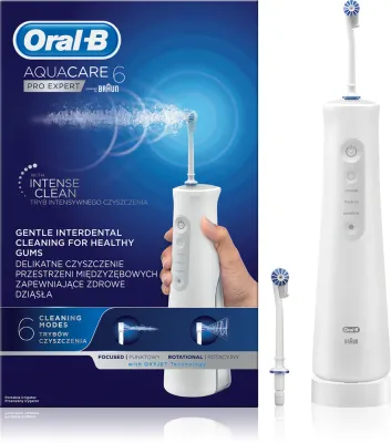 Ирригатор для полости рта Oral-B Aquacare 6 Pro Expert с технологией Oxyjet, 6 режимов, 1 шт