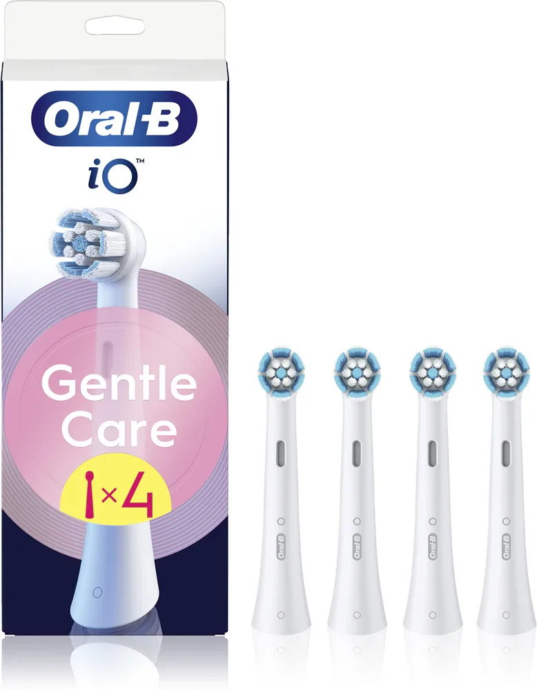 Сменные насадки Oral-B iO Gentle Care для чувствительных дёсен, с более чем 4000 волокон, 4 шт