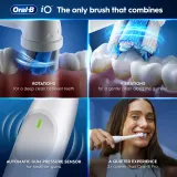 Электрическая зубная щётка Oral-B iO2 Clean Gentle с управлением одной кнопкой, 1 шт z etui podróżnym White — фото 4
