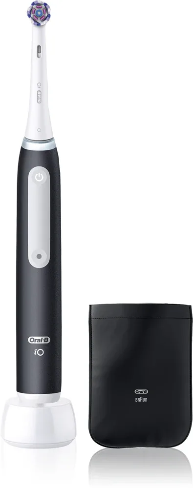 Электрическая зубная щётка Oral-B iO White Clean с насадкой Radiant White, 1 шт Matte Black