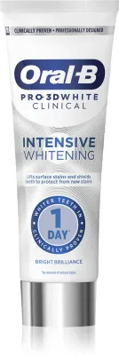 Зубная паста Oral-B Pro-3D White Intensive Clinical Whitening с фтором, 75 мл Bright Brilliance
