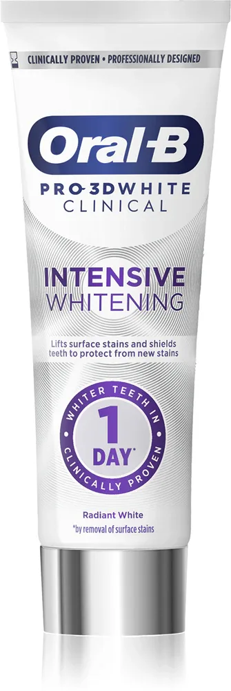 Зубная паста Oral-B Pro-3D White Intensive Whitening отбеливающая, 75 мл Radiant White