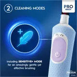 Электрическая зубная щётка Oral-B PRO Kids 3+ Frozen для детей от 3 лет, с чехлом, 1 шт dla dzieci Frozen — фото 5