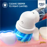 Электрическая зубная щётка Oral-B PRO Kids 3+ Spiderman II с наклейками Человек-паук, 1 шт dla dzieci — фото 4