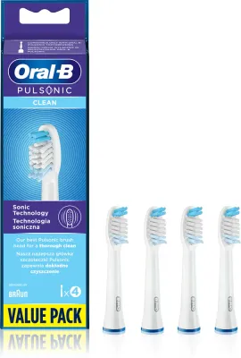 Насадки сменные для щётки Oral-B Pulsonic Clean совместимые с линией Pulsonic, 4 шт