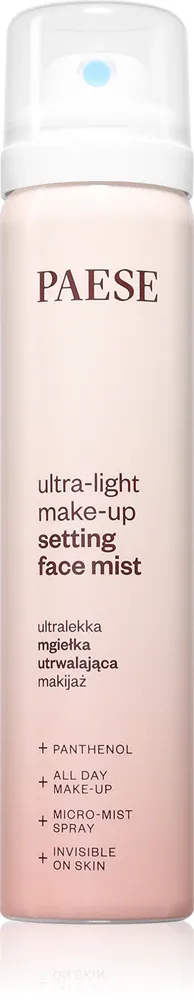 Спрей для фиксации макияжа Paese Ultra-light Make-Up Setting Mist, снижает жирный блеск, 75 мл