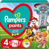 Подгузники-трусики Pampers Pants Paw Patrol Size 4 с защитой 360 Fit, 72 шт 9-15 кг — фото 1