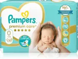 Подгузники Pampers Premium Care Size 0 для новорождённых, до 12 часов защиты, 30 шт < 3 кг — фото 1