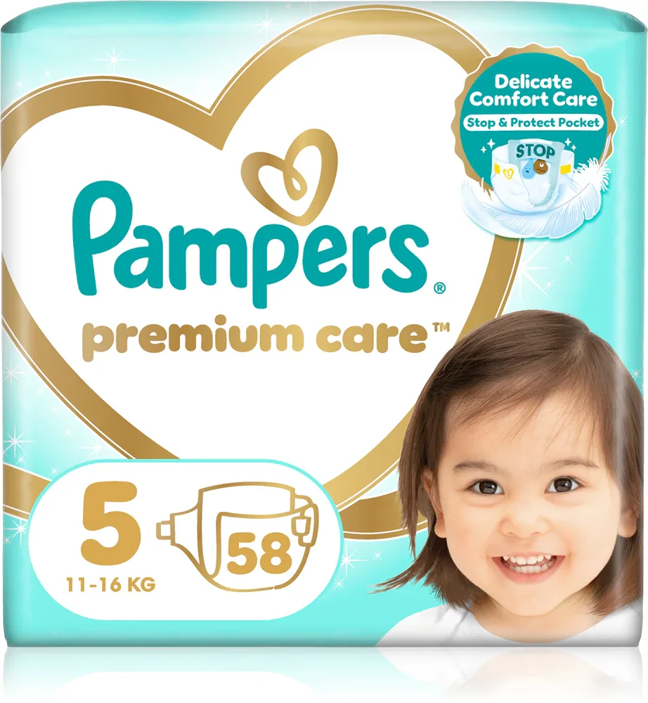 Подгузники Pampers Premium Care Size 5 со слоем DermaComfort, до 12 часов, 44 шт