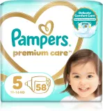 Подгузники Pampers Premium Care Size 5 со слоем DermaComfort, до 12 часов, 44 шт — фото 1