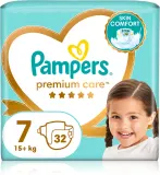 Подгузники Pampers Premium Care Size 7 дышащие, 32 шт 15+ kg — фото 1