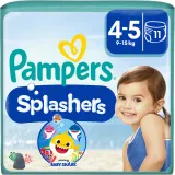Подгузники для плавания Pampers Splashers 4-5 с рисунком Baby Shark, 11 шт 9-15 кг — фото 1