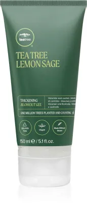 Гель для волос Paul Mitchell Tea Tree Lemon Sage Thickening Blowout Gel уплотняющий, для укладки феном, 150 мл