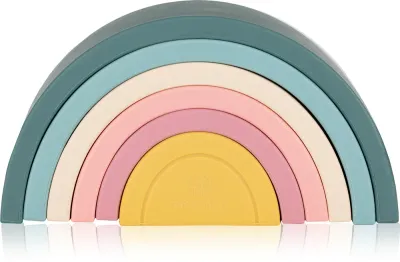 Petite&Mars Rainbow 12m+ - Сенсорная игрушка Petite Mars Rainbow 12m+ силиконовая, складная, разноцветная, 1 шт