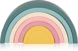 Petite&Mars Rainbow 12m+ - Сенсорная игрушка Petite Mars Rainbow 12m+ силиконовая, складная, разноцветная, 1 шт — фото 1