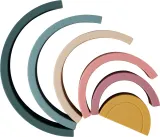 Petite&Mars Rainbow 12m+ - Сенсорная игрушка Petite Mars Rainbow 12m+ силиконовая, складная, разноцветная, 1 шт — фото 3