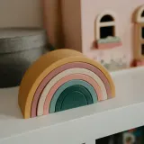 Petite&Mars Rainbow 12m+ - Сенсорная игрушка Petite Mars Rainbow 12m+ силиконовая, складная, разноцветная, 1 шт — фото 4