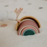 Petite&Mars Rainbow 12m+ - Сенсорная игрушка Petite Mars Rainbow 12m+ силиконовая, складная, разноцветная, 1 шт — фото 8