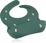 Petite&Mars Take&Match 6m+ - Слюнявчик Petite Mars Take Match 6m+ силиконовый, с регулируемым креплением, зелёный Green Dinos, 1 шт — фото 2