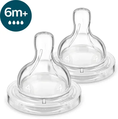 Соска для бутылочки Philips Avent Anti-colic SCY764/02, 2 шт 6 m+ Fast Flow