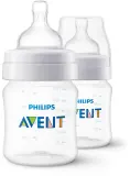 Бутылочка для кормления Philips Avent Anti-colic SCY100/02, антиколиковая, 2×125 мл 1 m+ — фото 1