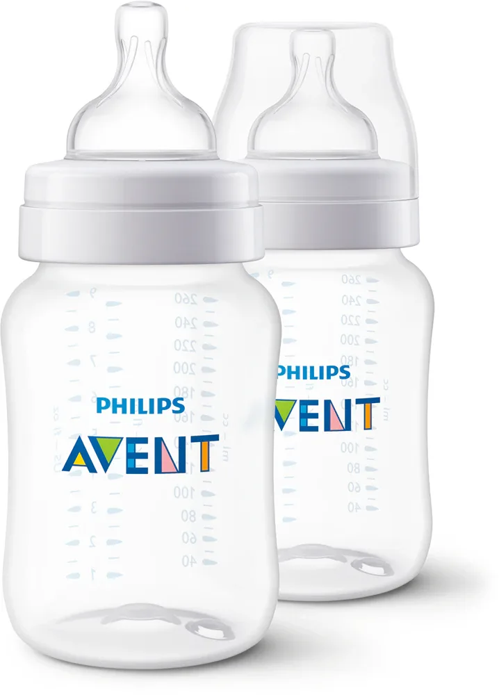 Бутылочка для кормления Philips Avent Anti-colic SCY103/02, антиколиковая, 2×260 мл 1 m+