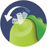 Кружка с трубочкой Philips Avent Bendy Straw SCF798/01, с 12 месяцев, непроливающаяся, 300 мл Green — фото 4