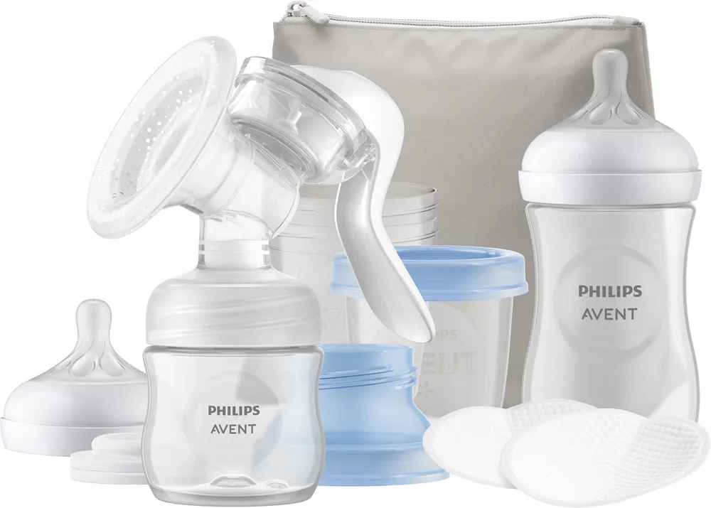 Набор для кормления Philips Avent Breastfeeding Set SCF430/16 стартовый, с ручным молокоотсосом