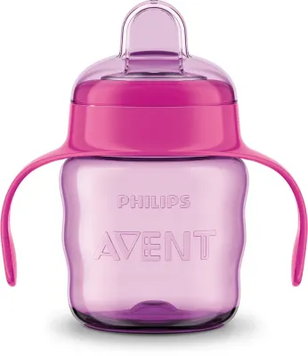 Бутылочка-поильник с ручками Philips Avent Classic SCF551/03, с 6 месяцев, 200 мл Pink