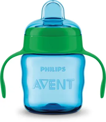 Бутылочка-поильник с ручками Philips Avent Classic SCF551/05, с 6 месяцев, 200 мл Blue