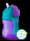 Кружка с трубочкой Philips Avent Bendy Straw SCF796/02, с 9 месяцев, непроливающаяся, 200 мл Purple — фото 3