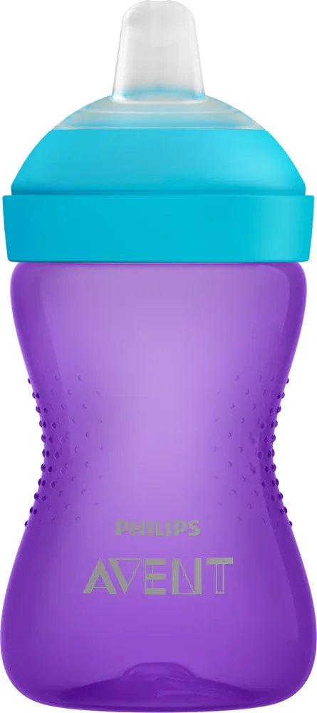 Кружка детская Philips Avent My Grippy SCF802/02, с 9 месяцев, непроливающаяся, 300 мл Purple